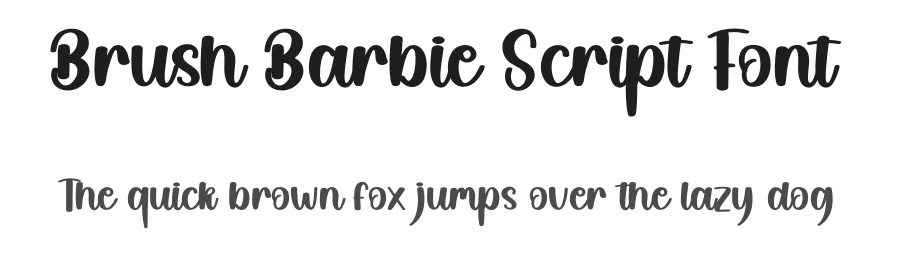 Brush Barbie Script Font by creativeletter — Script Handwritten Font