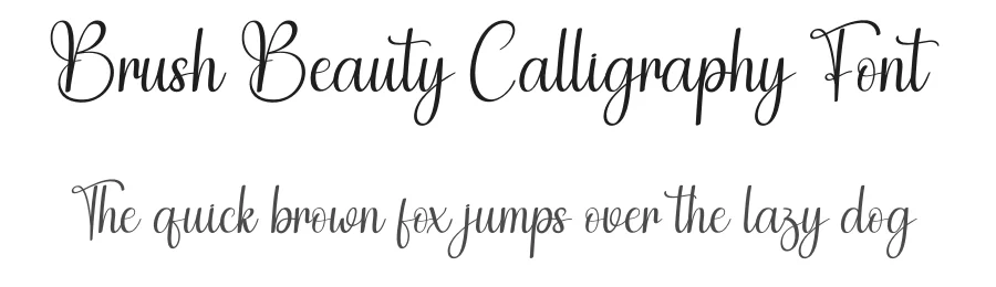 Brush Beauty Calligraphy Font by andikastudio — Script Handwritten Font
