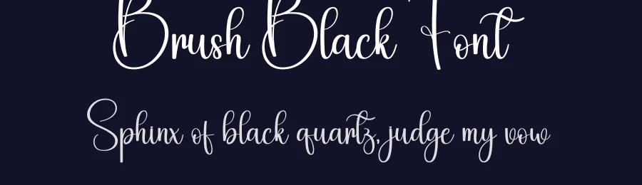 Brush Black Font by creativeletter — Script Handwritten Font — thumbnail 2