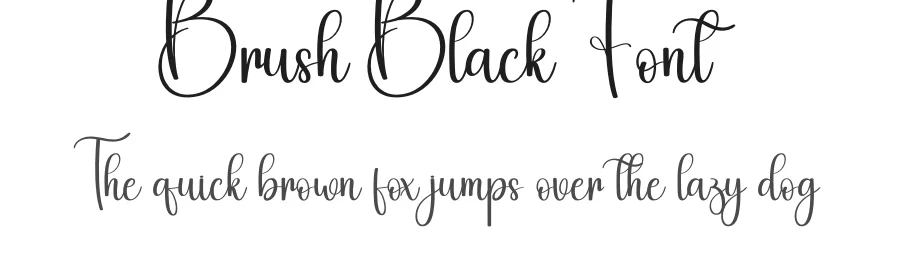 Brush Black Font by creativeletter — Script Handwritten Font