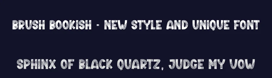 Brush Bookish – New Style And Unique Font by creativeletter — Display Font — thumbnail 2