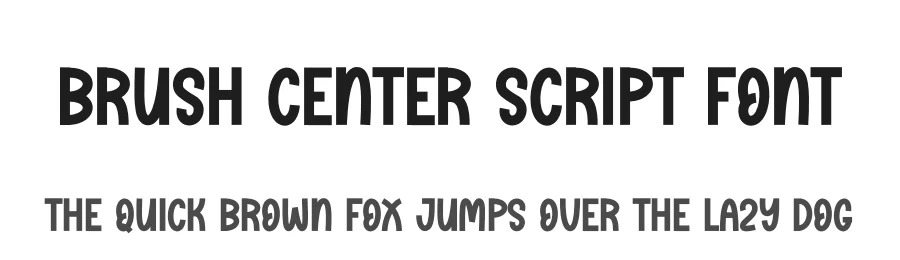 Brush Center Script Font by andikastudio — Script Handwritten Font