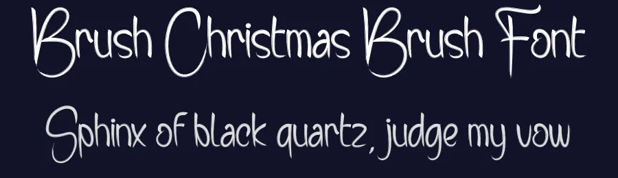 Brush Christmas Brush Font by creativeletter — Script Handwritten Font — thumbnail 2