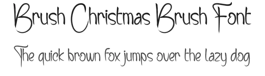 Brush Christmas Brush Font by creativeletter — Script Handwritten Font