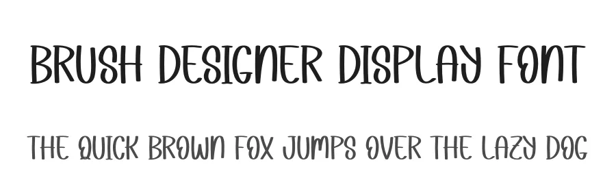 Brush Designer Display Font by andikastudio — Script Handwritten Font