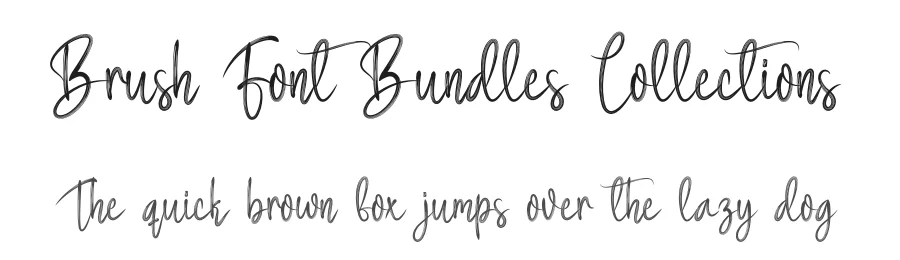 Brush Font Bundles Collections by creativeletter — Script Handwritten Font