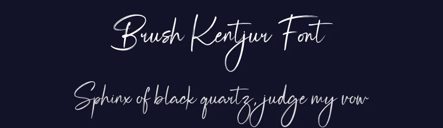 Brush Kentjur Font by muzletter — Script Handwritten Font — thumbnail 2