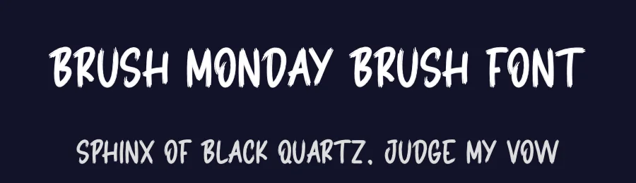 Brush Monday Brush Font by creativeletter — Script Handwritten Font — thumbnail 2