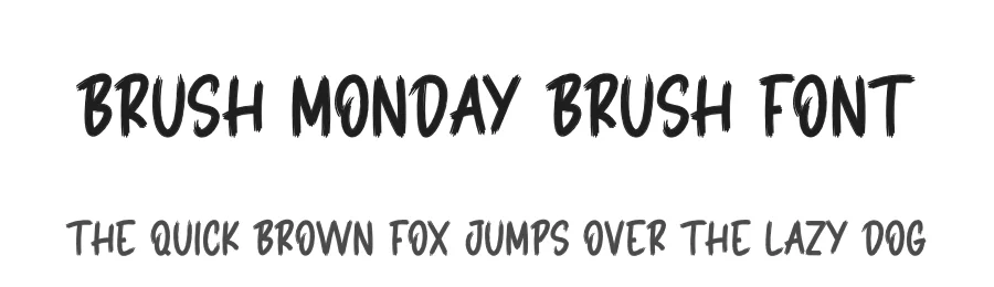 Brush Monday Brush Font by creativeletter — Script Handwritten Font
