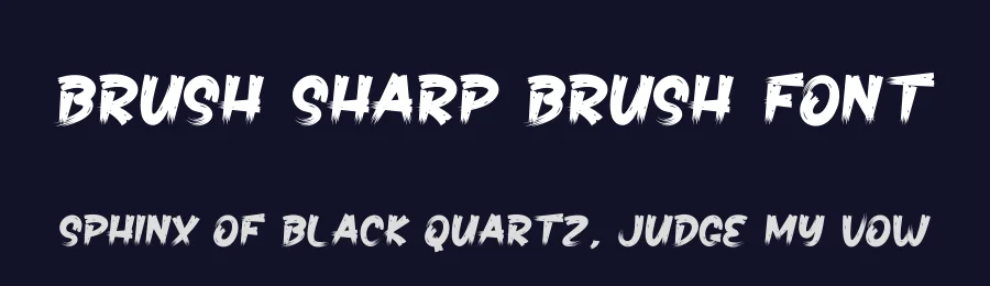 Brush Sharp Brush Font by creativeletter — Script Handwritten Font — thumbnail 2