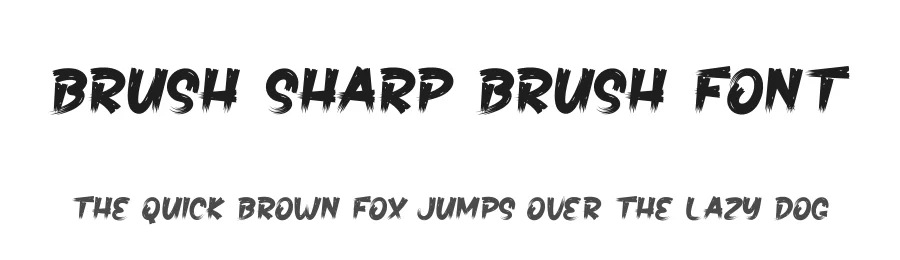 Brush Sharp Brush Font by creativeletter — Script Handwritten Font
