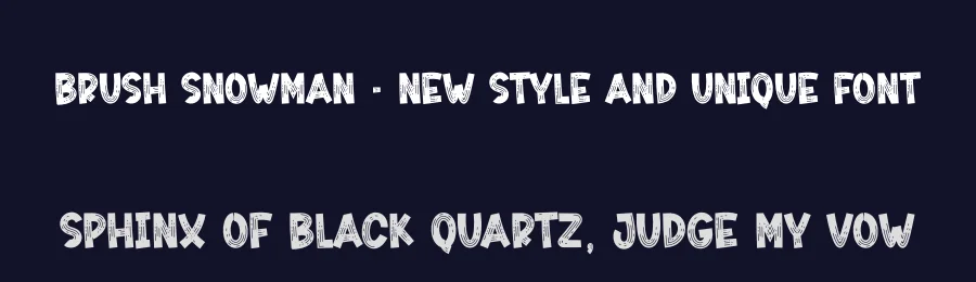 Brush Snowman – New Style And Unique Font by creativeletter — Script Handwritten Font — thumbnail 2