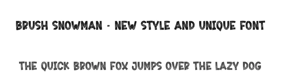 Brush Snowman – New Style And Unique Font by creativeletter — Script Handwritten Font