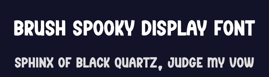 Brush Spooky Display Font by creativeletter — Display Font — thumbnail 2