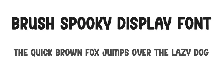 Brush Spooky Display Font by creativeletter — Display Font