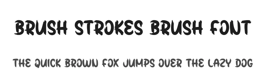 Brush Strokes Brush Font by creativeletter — Script Handwritten Font