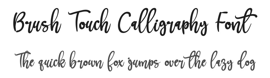 Brush Touch Calligraphy Font by andikastudio — Script Handwritten Font