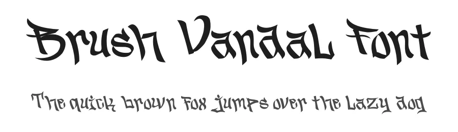 Brush Vandal Font by PutraCetol Studio — Script Handwritten Font