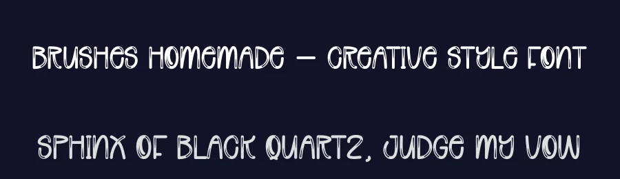 Brushes Homemade – Creative Style Font by andikastudio — Display Font — thumbnail 2