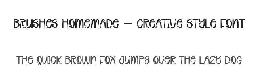 Brushes Homemade – Creative Style Font by andikastudio — Display Font