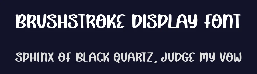 Brushstroke Display Font by Craftedtype — Decorative Font — thumbnail 2