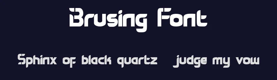 Brusing Font by Flawless And Co — Display Font — thumbnail 2