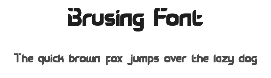 Brusing Font by Flawless And Co — Display Font