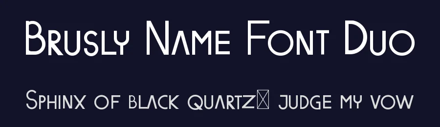 Brusly Name Font Duo by edricstudio — Sans Serif Font — thumbnail 2