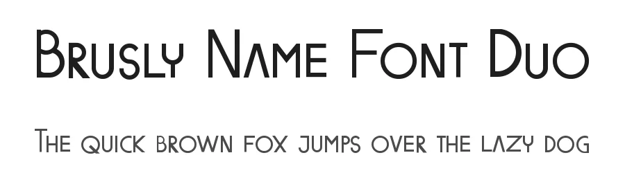 Brusly Name Font Duo by edricstudio — Sans Serif Font