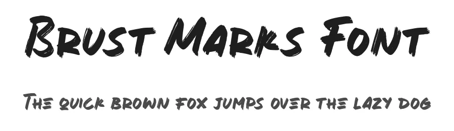 Brust Marks Font by Lettermine — Display Font