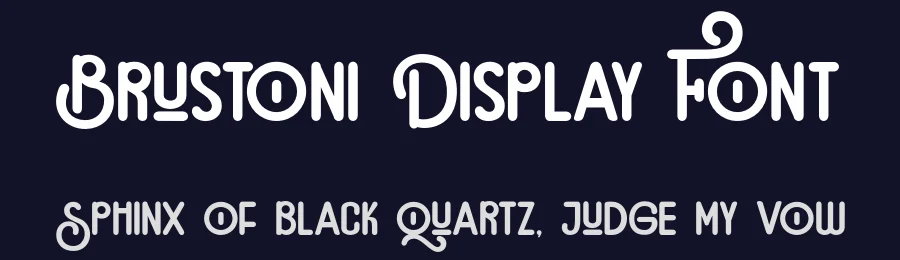 Brustoni Display Font by aneukmuda190 — Display Font — thumbnail 2