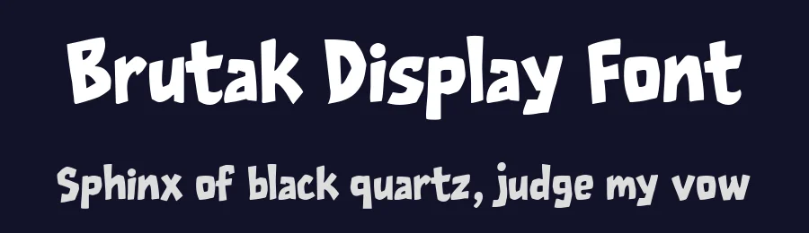 Brutak Display Font by Eko Kurniawan — Display Font — thumbnail 2