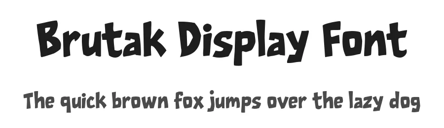 Brutak Display Font by Eko Kurniawan — Display Font