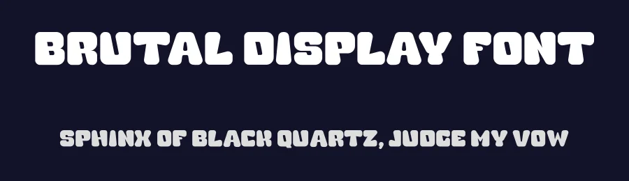 Brutal Display Font by fontcade — Display Font — thumbnail 2