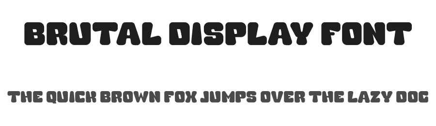 Brutal Display Font by fontcade — Display Font