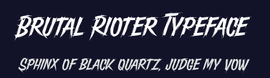 Brutal Rioter Typeface by alit design — Decorative Font — thumbnail 2