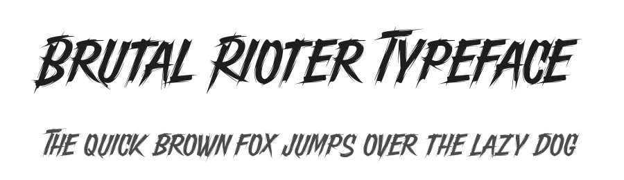 Brutal Rioter Typeface by alit design — Decorative Font