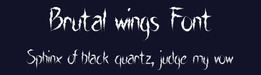Brutal wings Font by Rachmad bagus f — Decorative Font — thumbnail 2