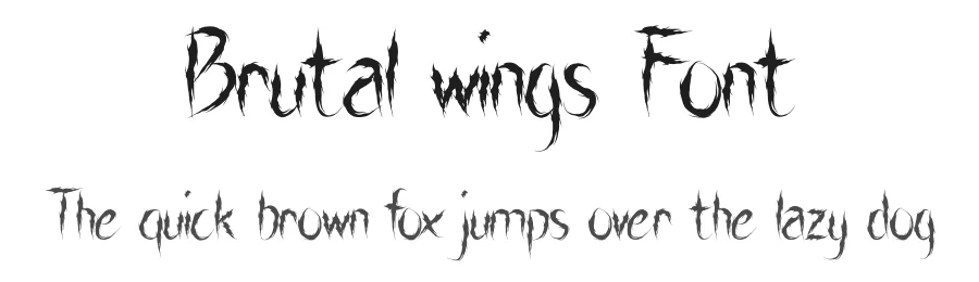 Brutal wings Font by Rachmad bagus f — Decorative Font
