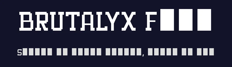 BRUTALYX Font by KazeType — Display Font — thumbnail 2