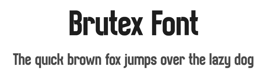 Brutex Font by IDEBARENG — Display Font