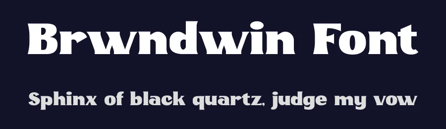Brwndwin Font by BRAINWAVES STUDIO — Display Font — thumbnail 2