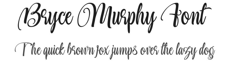 Bryce Murphy Font by Pollux of Geminorum — Script Handwritten Font