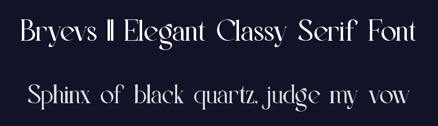 Bryevs || Elegant Classy Serif Font by ErmediaStudio — Display Font — thumbnail 2