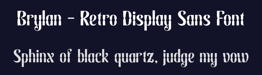 Brylan – Retro Display Sans Font by roomspace.cl — Display Font — thumbnail 2