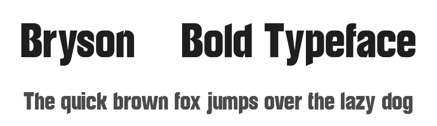 Bryson – Bold Typeface by valentinovergan — Display Font