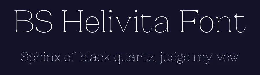 BS Helivita Font by Black Studio — Display Font — thumbnail 2