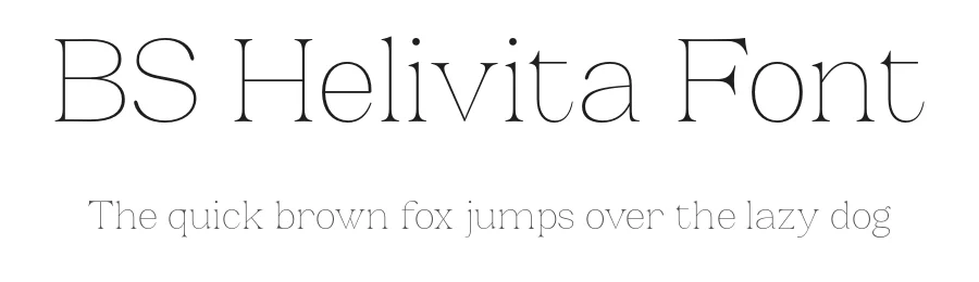 BS Helivita Font by Black Studio — Display Font