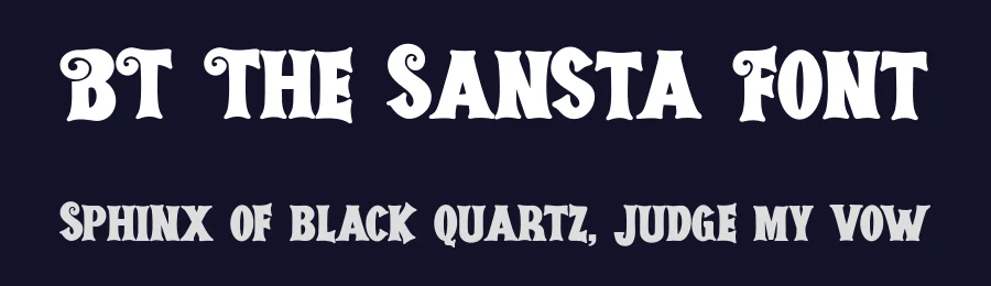 BT The Sansta Font by bearydsgn — Display Font — thumbnail 2