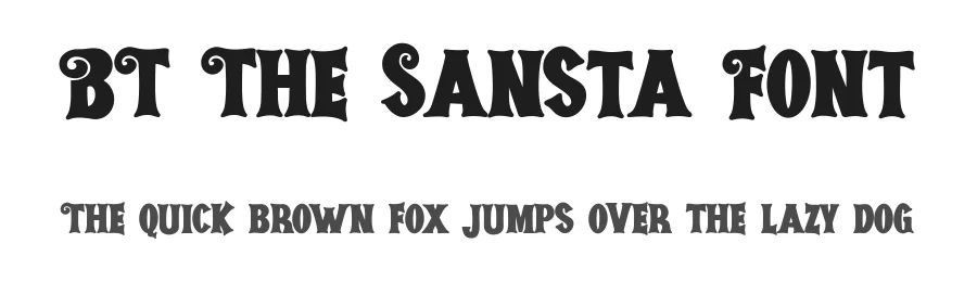 BT The Sansta Font by bearydsgn — Display Font